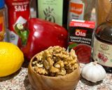 A picture of step 1 of Muhammara.