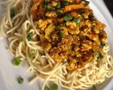 A picture of step 4 of Chicken bolognese sauce.