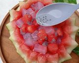 Foto langkah ke 3 dari resep Es Semangka Nata de Coco 🍉.