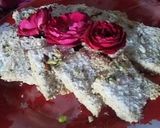 A picture of step 1 of Til or suji ki katli.