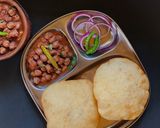 A picture of step 7 of Chole Bhature.
