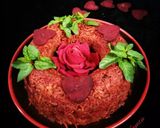 A picture of step 7 of Beetroot Pulao.