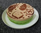 Foto langkah ke 12 dari resep Pandan Melaka Cheesecake Tanpa Terigu Part 1.
