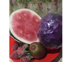 Foto langkah ke 1 dari resep Diet Juice Kiwi Purple Cabbage Watermelon Strawberry.