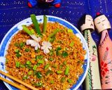 A picture of step 7 of Schezwan Pepper Fried Rice.