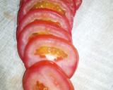 Foto del paso 2 de la receta: Sandwich Integral de Tortilla de Queso con Tomate y Mayonesa de Yakiniku