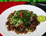 A picture of step 3 of Rajma Chhole Chaat.