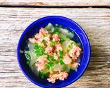 Hình bước làm 3 của món Canh Bầu Nấu Tôm