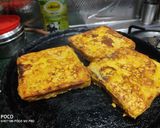 A picture of step 3 of Moong dal slice.