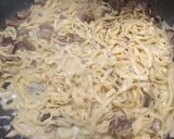 A picture of step 5 of Tagliolini with Porcini Mushrooms and Taleggio Cream.