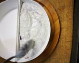 A picture of step 3 of Arabic breakfast||Yogurt cheese lebneh.