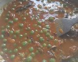 A picture of step 5 of Matar Paneer.