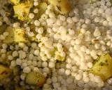 A picture of step 6 of Sabudana khichadi.