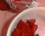 Foto langkah ke 1 dari resep Ice Cream Soy Yogurt, Buah Bit dan Sirsak.