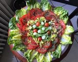 Une image de l'étape 7 de Salade d été aux tomates.