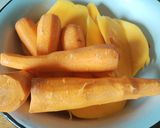 Foto del paso 1 de la receta: Mermelada de mango y zanahoria endulzada con miel de abejas