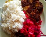 Foto del paso 5 de la receta: Filete de pescado apanado con arroz blanco y ensalada de colores