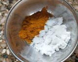 A picture of step 1 of Raw Mango Curry/Subji.