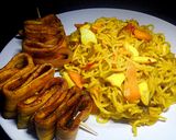 A picture of step 10 of Weenee's Palm oil Noodles stir fry.
