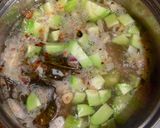 Foto langkah ke 2 dari resep 146. Bobor Bayam Praktis (bumbu iris).