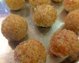 A picture of step 5 of Coconut Laddu.