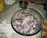 A picture of step 1 of Paneer Masala.