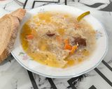 Pas rețetă Ciorbă de varză cu afumătură 4 fotografie