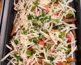 A picture of step 3 of Loaded Fries.
