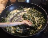 Spenótos, lazacos spagetti recept fázis 2 fotója
