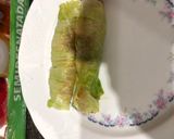 Foto del paso 5 de la receta: Canelón de lechuga con picado de ternera, champiñones y salsa de pimientos