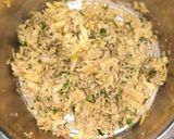 A picture of step 2 of Amaranth flour tikki.