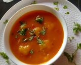 A picture of step 5 of Rildok (Nepali soup)).