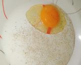 A picture of step 1 of Cheesy Salty French Toast.
