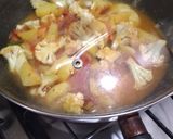 A picture of step 5 of Aloo gobhi.