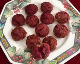 A picture of step 10 of Beetroot and Walnut Paniyarams.