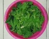 Foto langkah ke 1 dari resep Sayur Bayam [Vegetarian Safe].
