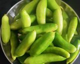 A picture of step 1 of Tendli Peanut Masala.