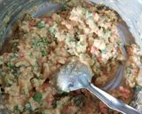 A picture of step 3 of Veg pakodas/bhajiyas.
