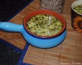 A picture of step 14 of Azerbaijani yogurt soup herbs.