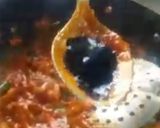 A picture of step 7 of Chinese macaroni.