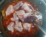 A picture of step 2 of Chicken with chickpea eggs 🥚murg choly with eggs.
