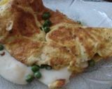 Foto del paso 2 de la receta: Omelette de arvejas con queso 