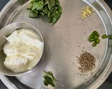 A picture of step 1 of Tempered Mint Masala Buttermilk (Pudina Tadka Chaas) – A Cooling - Heat - Relieving Drink.