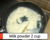 A picture of step 1 of Milk powder barfi.