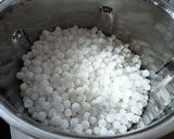 A picture of step 1 of Sabudana and Bhagar Appe.
