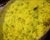 A picture of step 5 of Peas pulao with Punjabi kadhi.