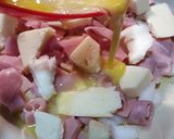 Foto del paso 2 de la receta: Tarta jamón y queso sin horno