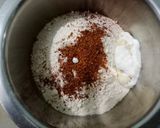 A picture of step 1 of Surti khata Vada / Desai Vada.