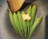 รูปขั้นตอนการทำที่ 1 ของ Miso-butter Okra 💚 กระเจี๊ยบย่างเนยมิโซะ