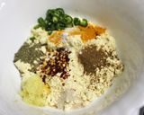 A picture of step 1 of Methi Na Gota.